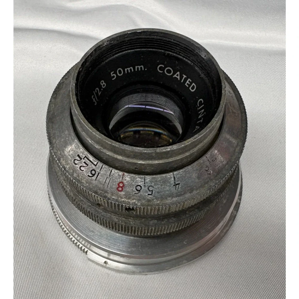Argus C-Four Coated Cintar 50mm F2.8 Vintage Camera Lens Detached Untested